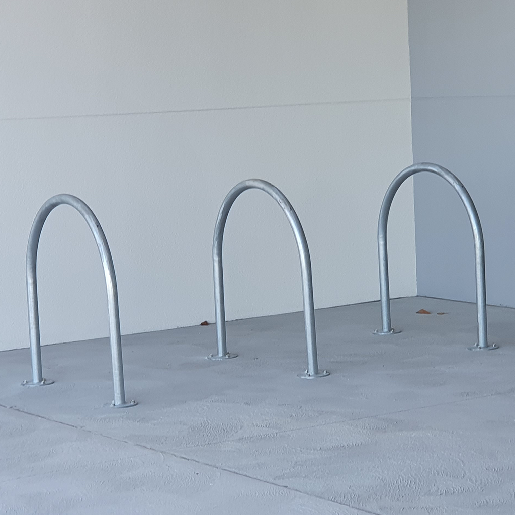 U shaped bike racks boat trip to cozumel from cancun